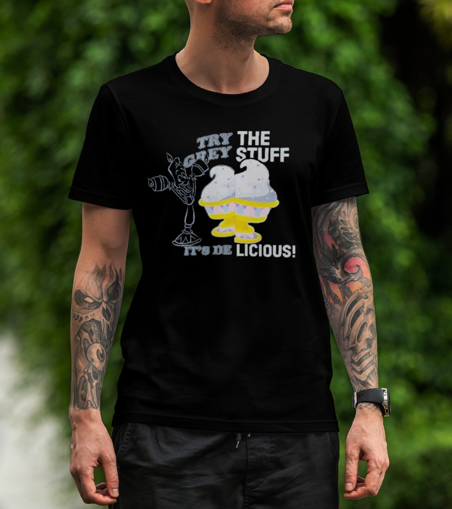 Try The Grey Stuff It’s DeLicious Cogsworth Ice Cream Cups T-Shirt