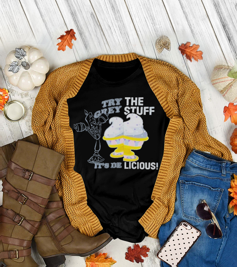 Try The Grey Stuff It’s DeLicious Cogsworth Ice Cream Cups T-Shirt