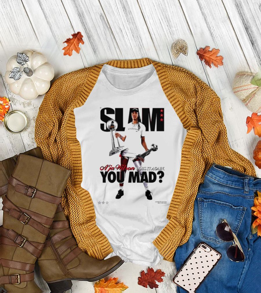 SLAM A'ja Wilson Does It Again You Mad? T-Shirt