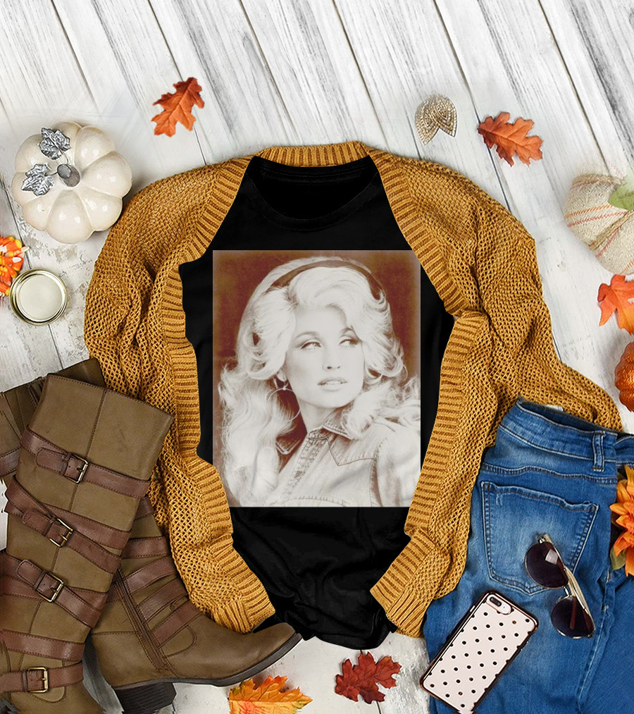 Dolly Parton Vintage Style Denim Jacket T-Shirt