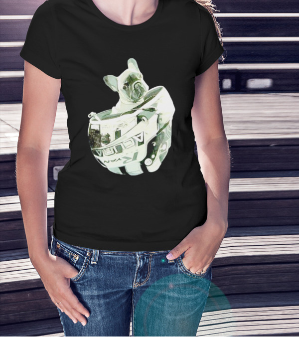 Franklin Beans Eversley French Bulldog Racing Helmet Acura Formula T-Shirt