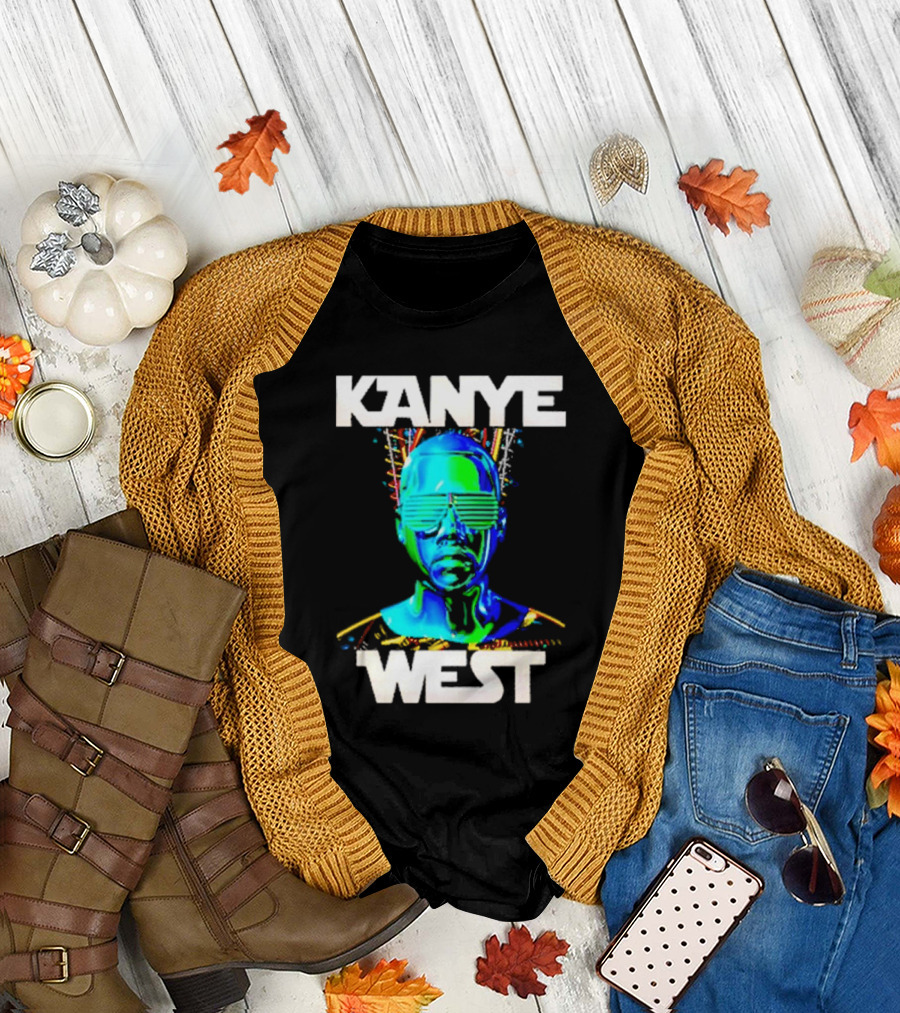 Kanye West Glow In The Dark Tour Holographic Neon T-Shirt