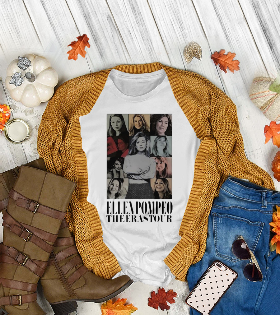 Ellen Pompeo The Eras Tour Meredith Grey Collage T-Shirt