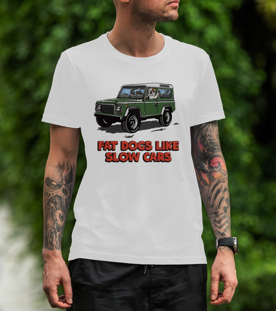 Fat Dogs Enjoy Slow Rides In Classic Off-Road Vehicles T-Shirt
