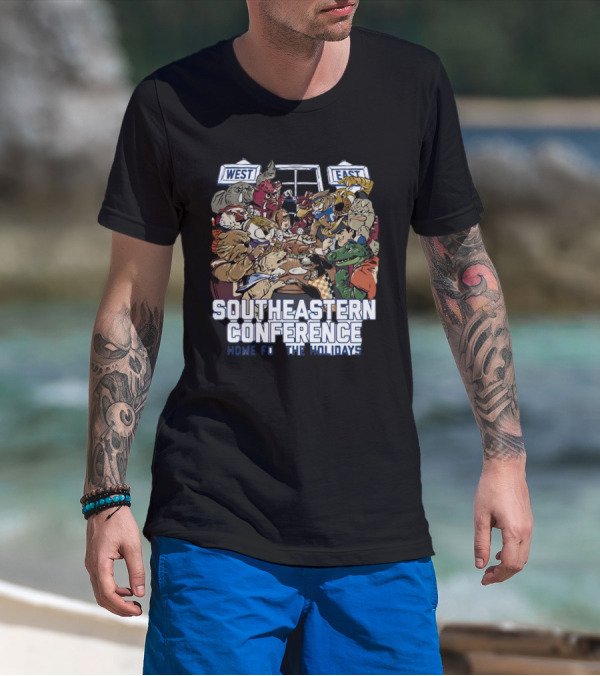 Southeastern Conference West East Rivalry Home For The Holidays T-Shirt