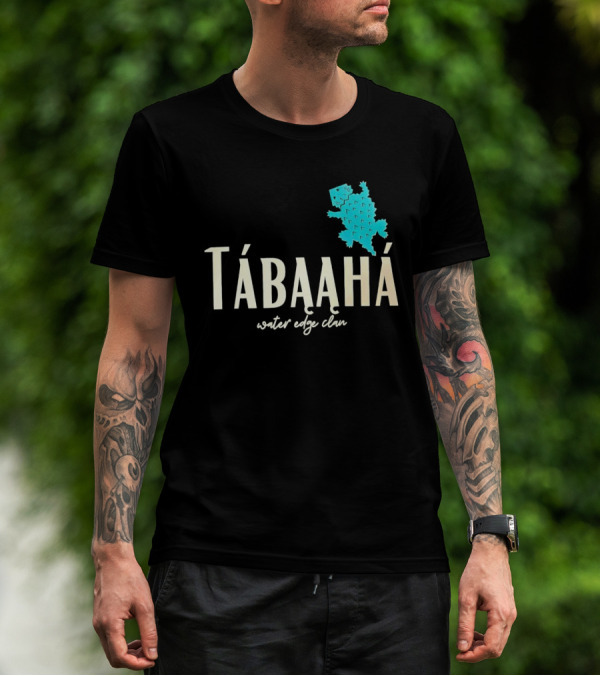 Tábąąhá Water Edge Clan Turquoise Turtle T-Shirt