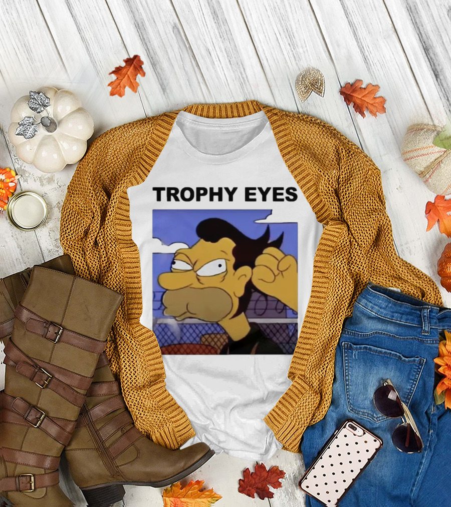 TROPHY EYES The Simpson Character Image T-Shirt