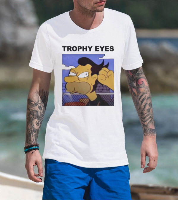 TROPHY EYES The Simpson Character Image T-Shirt