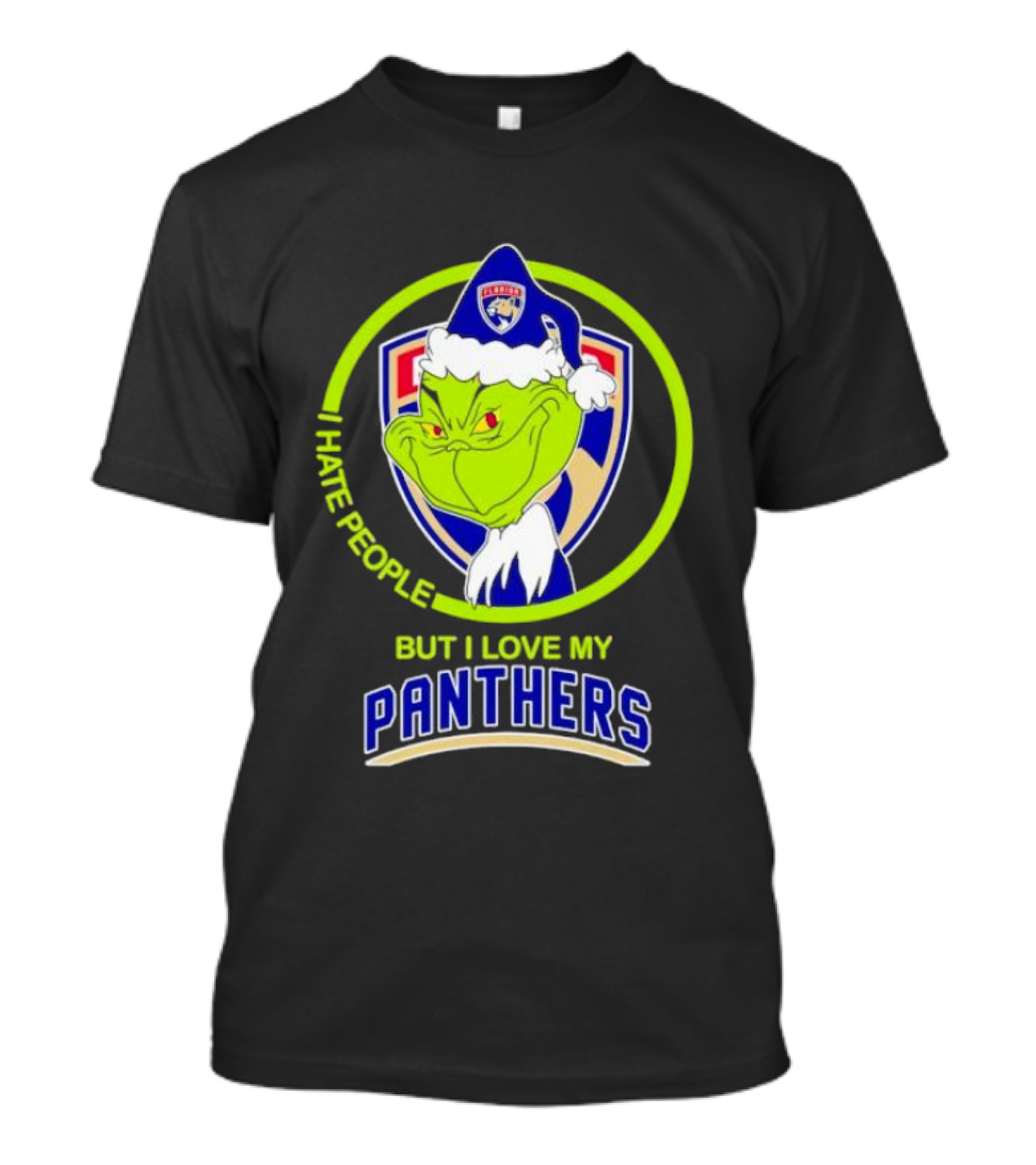I Hate People But I Love My Florida Panthers Grinch T-Shirt