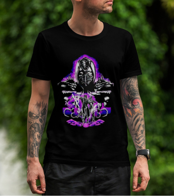 Noob Saibot's Shadow Assault With Purple Aura T-Shirt