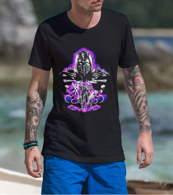 Noob Saibot's Shadow Assault With Purple Aura T-Shirt