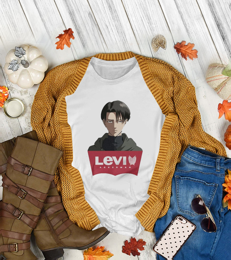Levi Ackerman Anime Character Iconic T-Shirt