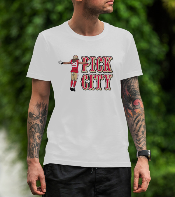 Talanoa Hufanga Pick City 49ers T-Shirt