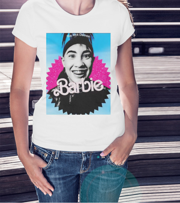 The Kick Demon Barbie Iconic Bold Face T-Shirt
