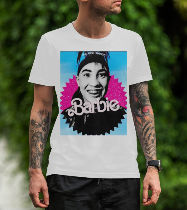 The Kick Demon Barbie Iconic Bold Face T-Shirt