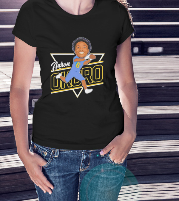 Aaron Okoro Football Caricature Signature 6 Jersey T-Shirt