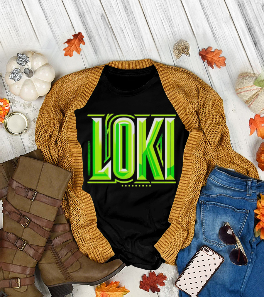 Loki Marvel Series Green Gradient T-Shirt