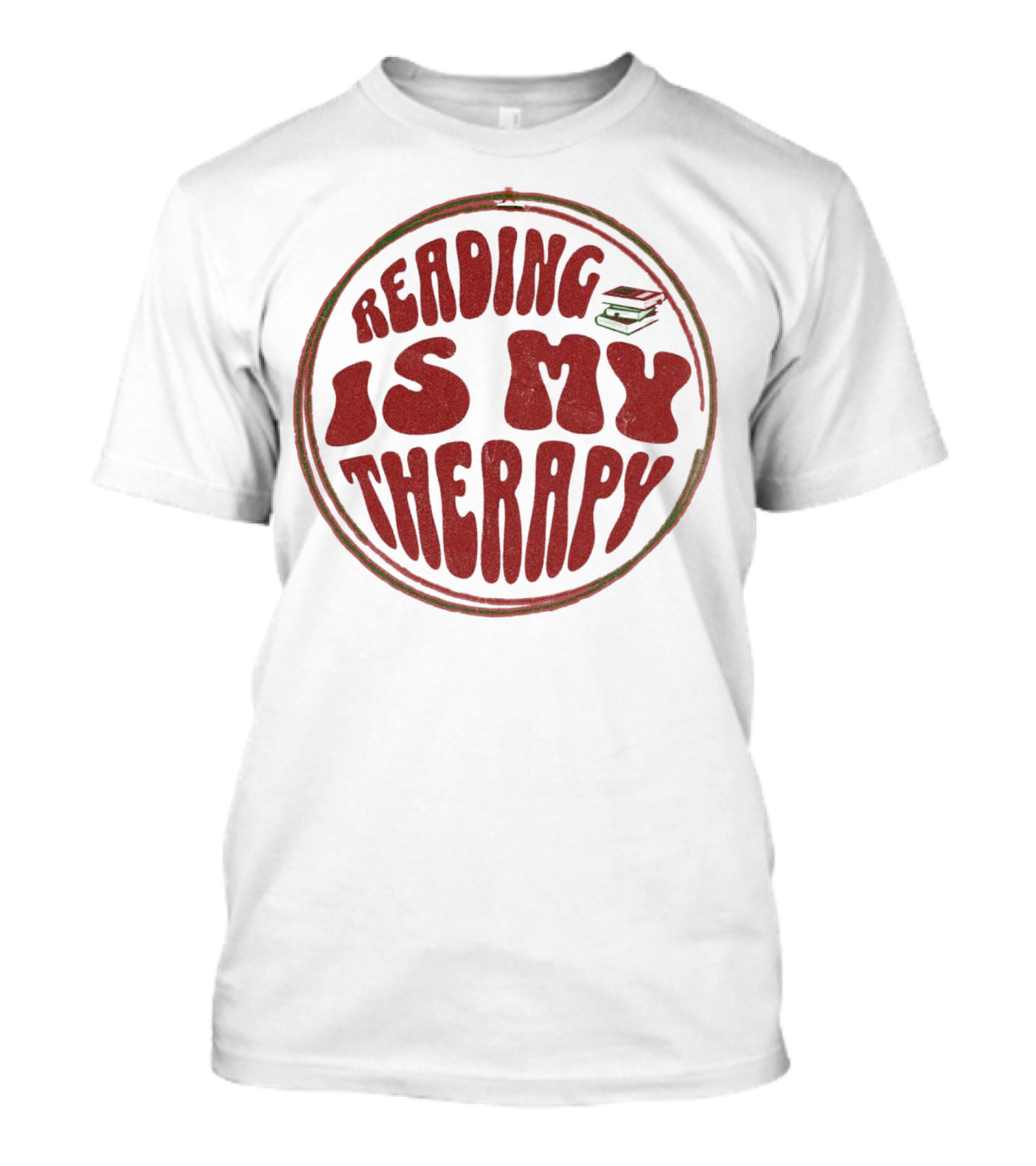 Reading Is My Therapy Retro Book Lover T-Shirt