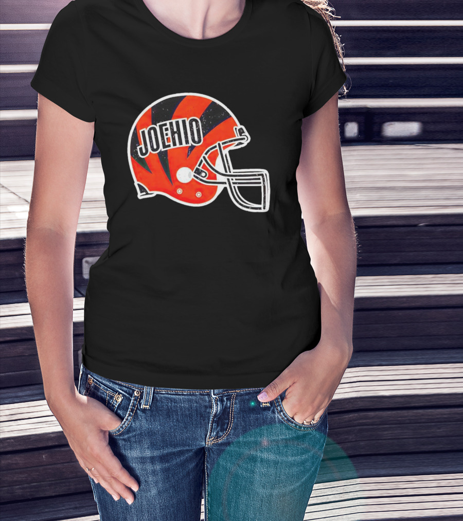 Cincinnati Bengals Joehio Football Helmet T-Shirt