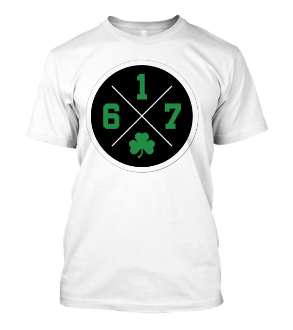Boston Celtics 617 Shamrock Emblem Circle T-Shirt