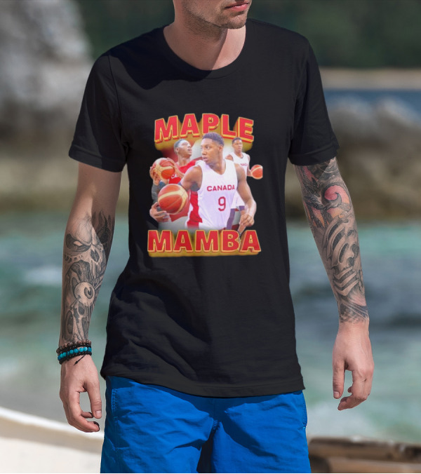Maple Mamba Canada Basketball Player Number 9 T-Shirt