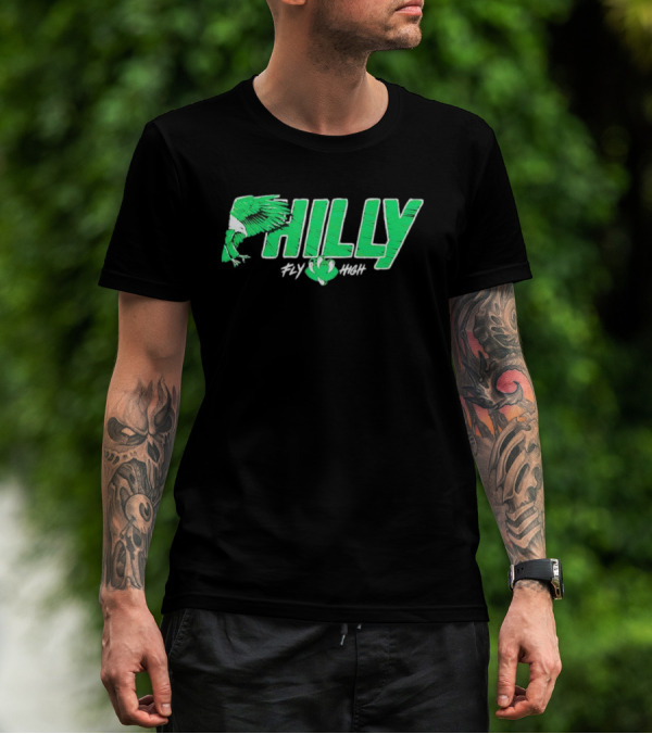 Philadelphia Eagles Philly Fly High Football T-Shirt
