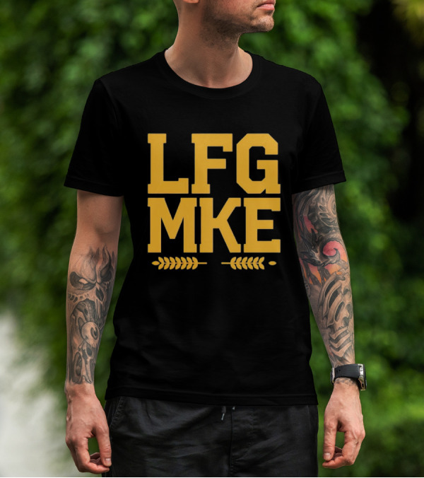 Milwaukee Brewers LFG MKE Wheat Stalks T-Shirt