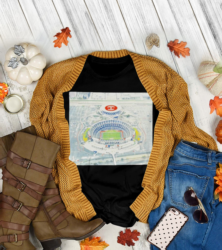 Oakland Alameda County Coliseum Complex Aerial View T-Shirt