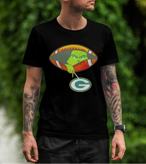 Grinch Ew Football Green Bay Packers Mockery T-Shirt
