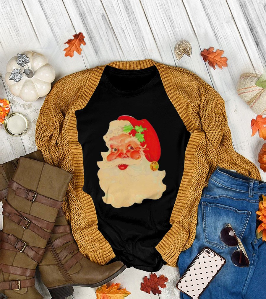 Santa Claus Vintage 1960s Christmas Nostalgia T-Shirt