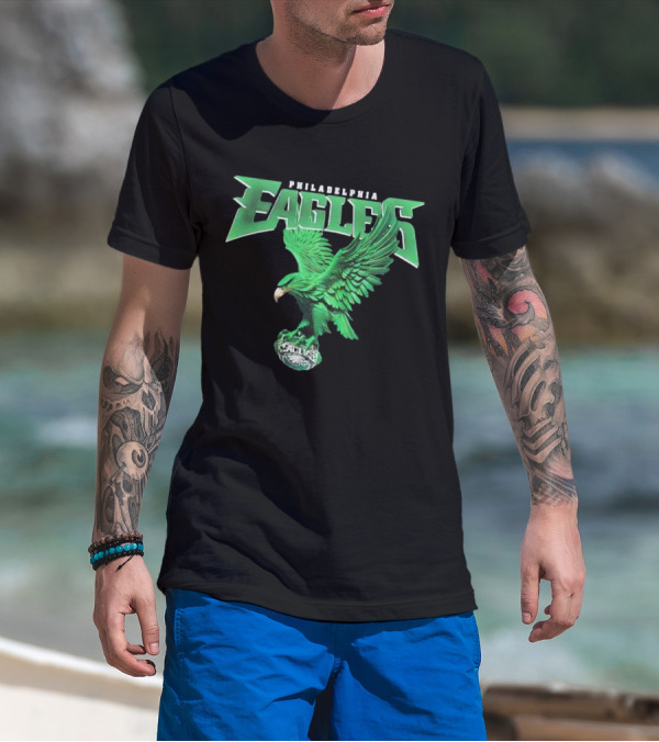 Philadelphia Eagles Green Soaring Eagle T-Shirt