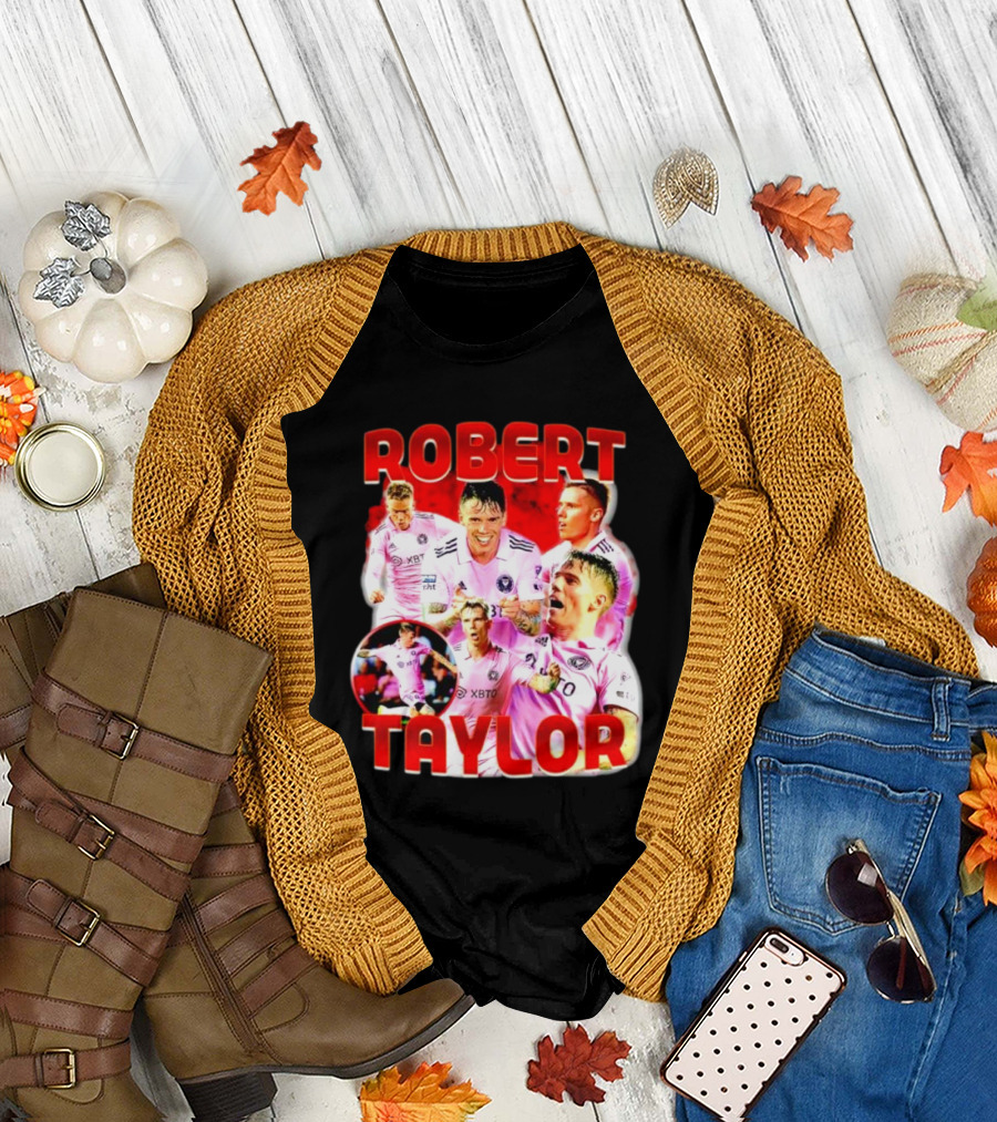 Robert Taylor Inter Miami CF Bootleg Style Collage T-Shirt