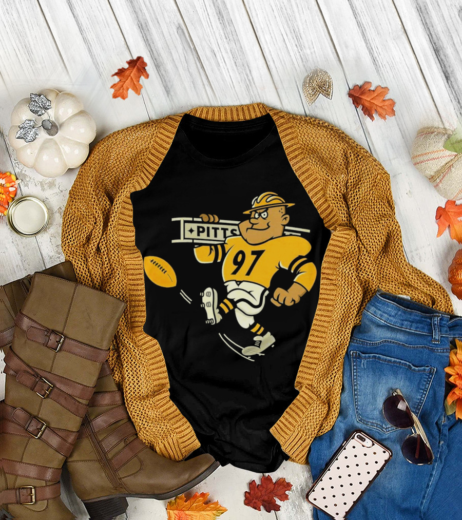 Steely McBeam Pittsburgh Steelers 97 PITT Caricature T-Shirt
