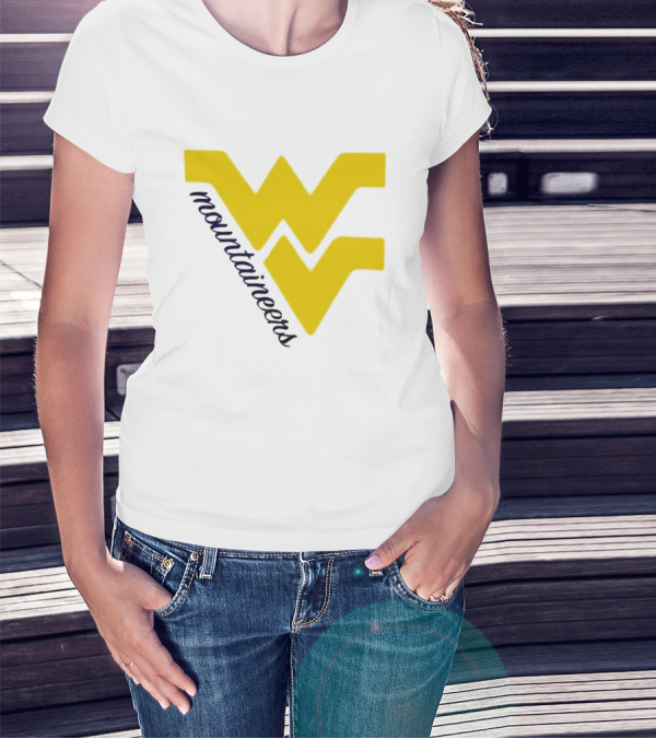 WVU Mountaineers Yellow WV T-Shirt