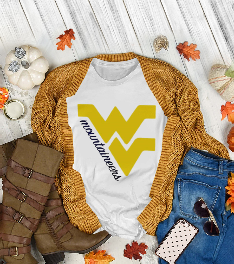 WVU Mountaineers Yellow WV T-Shirt