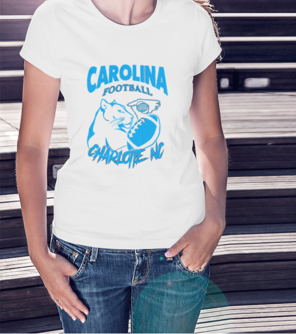 Carolina Football Since 1995 Charlotte NC Panther T-Shirt