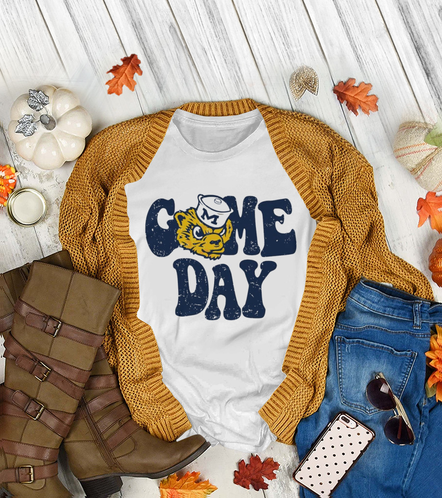 University of Michigan Game Day Vintage Wolverine T-Shirt