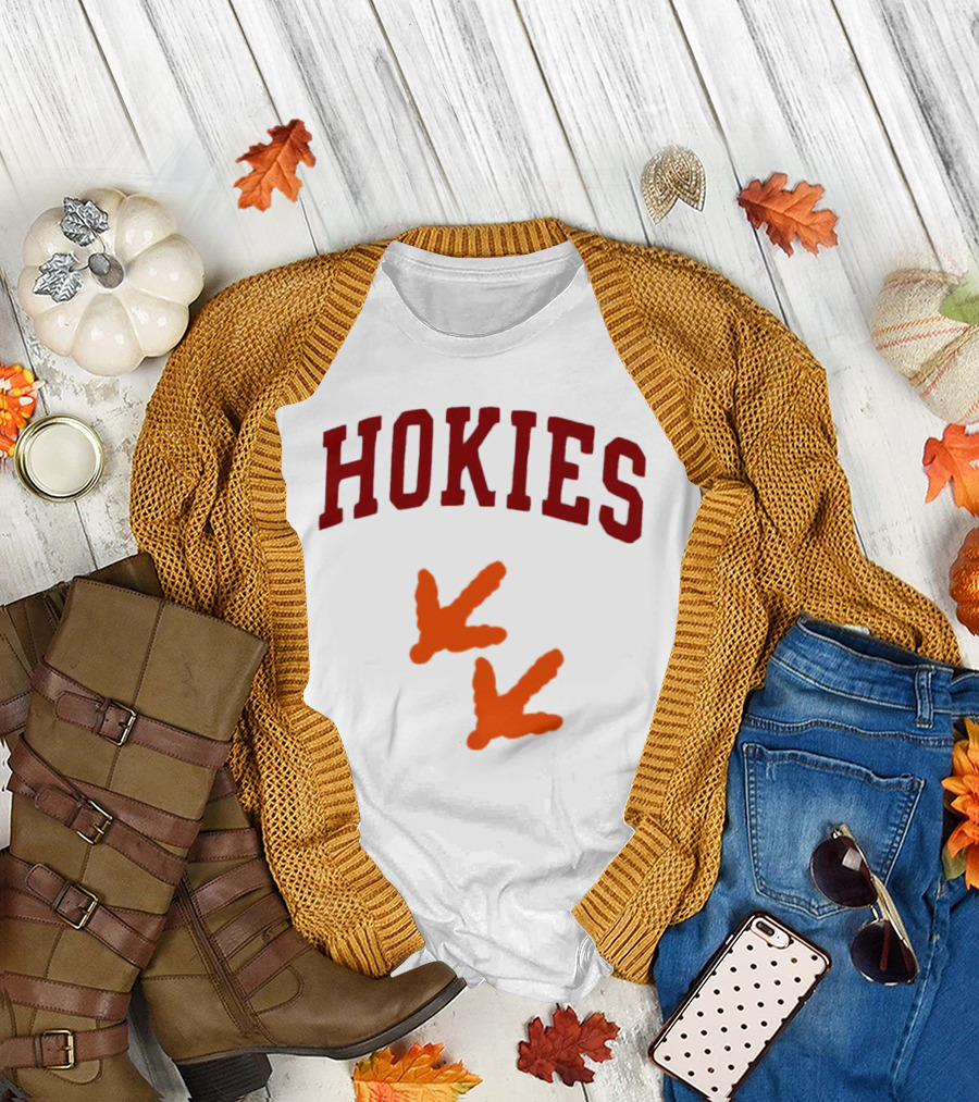 Hokies with Orange Footprints T-Shirt