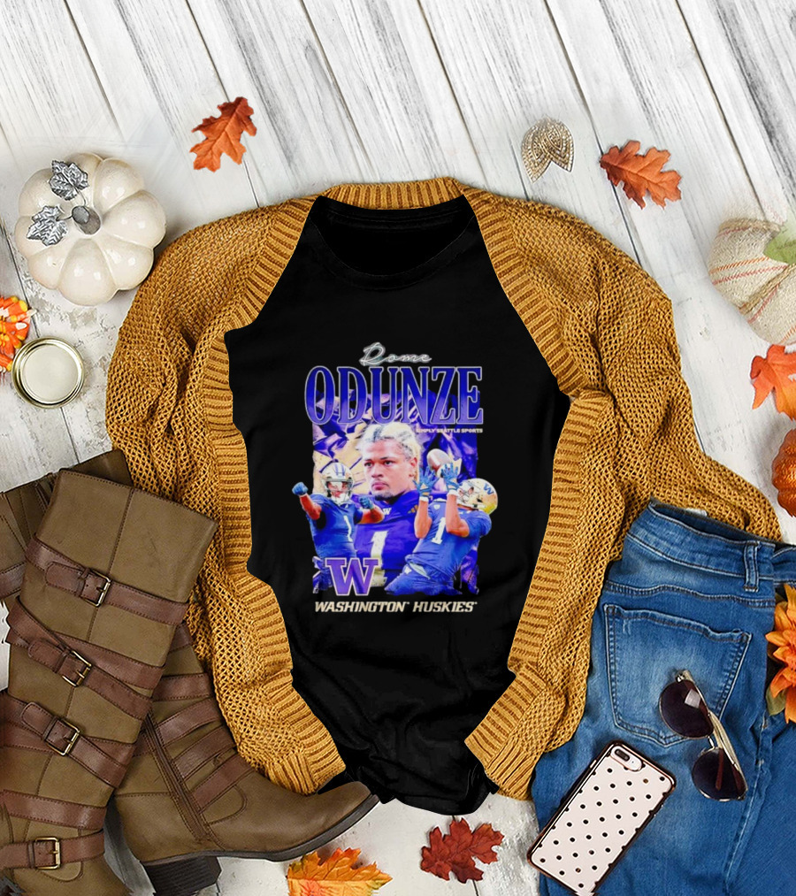 Rome Odunze Washington Huskies Montlake Icon Vintage T-Shirt