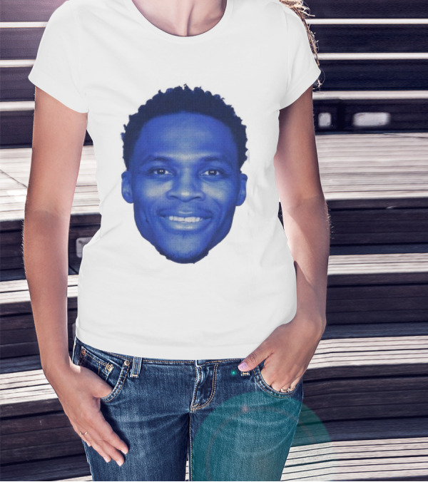 Westbrook Blue Half-tone Big Head T-Shirt