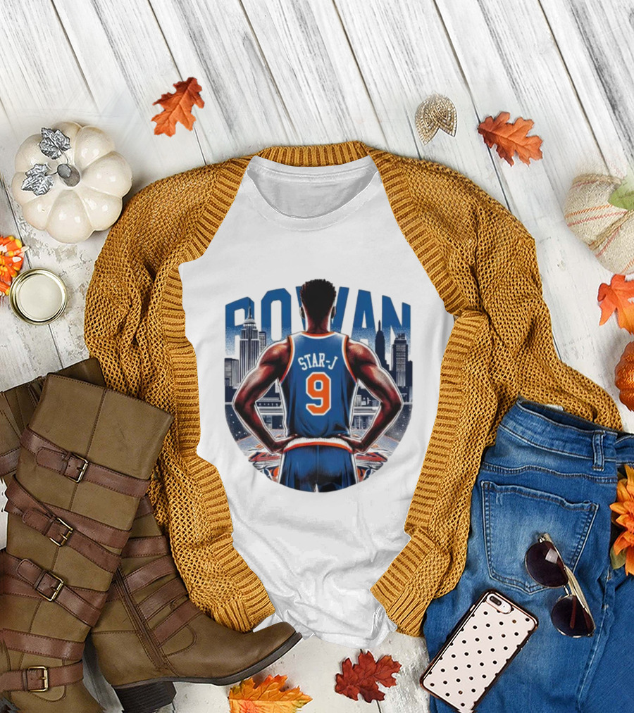 Rowan Star J 9 Basketball Urban Skyline T-Shirt