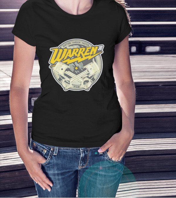 Shiftier Harder Faster Warren 30 Racing Engine Pistons T-Shirt