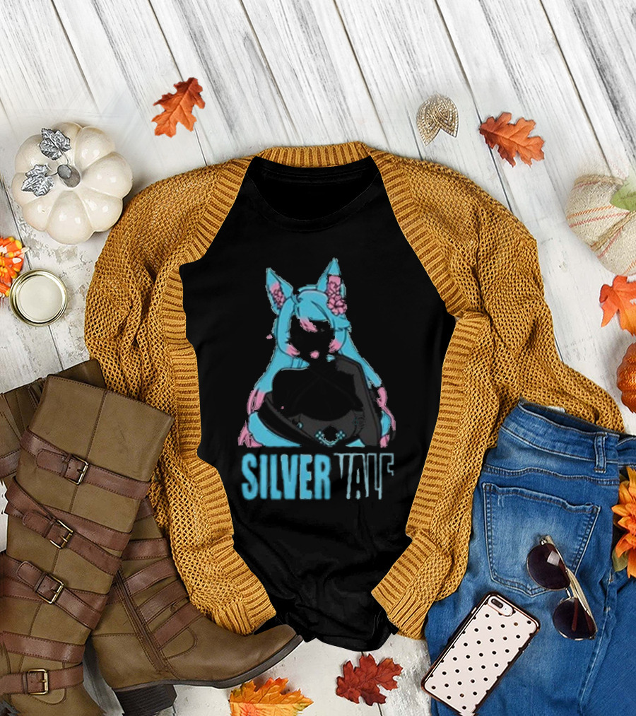 Silvervale Pastel Pop Anime Cat Ear Character T-Shirt