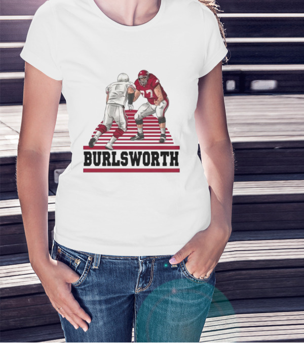 Burlsworth Number 77 Football Player In Action Against Opponent T-Shirt