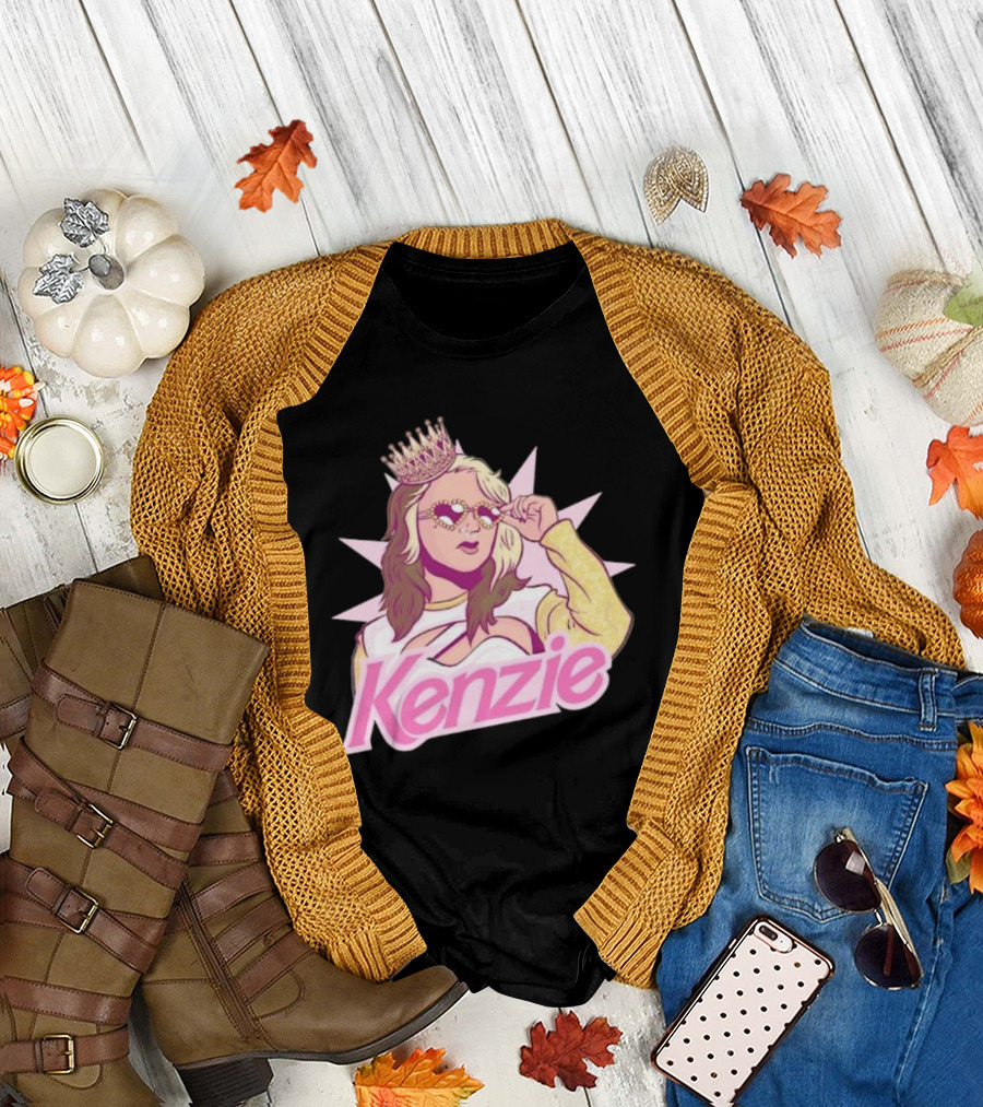 Kenzie Paige Pink Queen Icon with Crown and Sunglasses T-Shirt