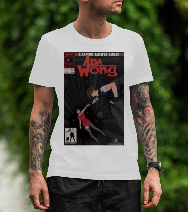 Ada Wong Biohazard 25th Anniversary Capcom Limited Series Comic Issue T-Shirt