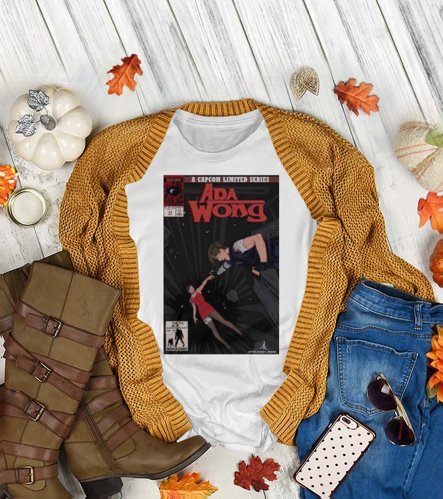 Ada Wong Biohazard 25th Anniversary Capcom Limited Series Comic Issue T-Shirt