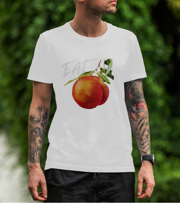 EAT Juicy Peaches With Dewy Leaves T-Shirt