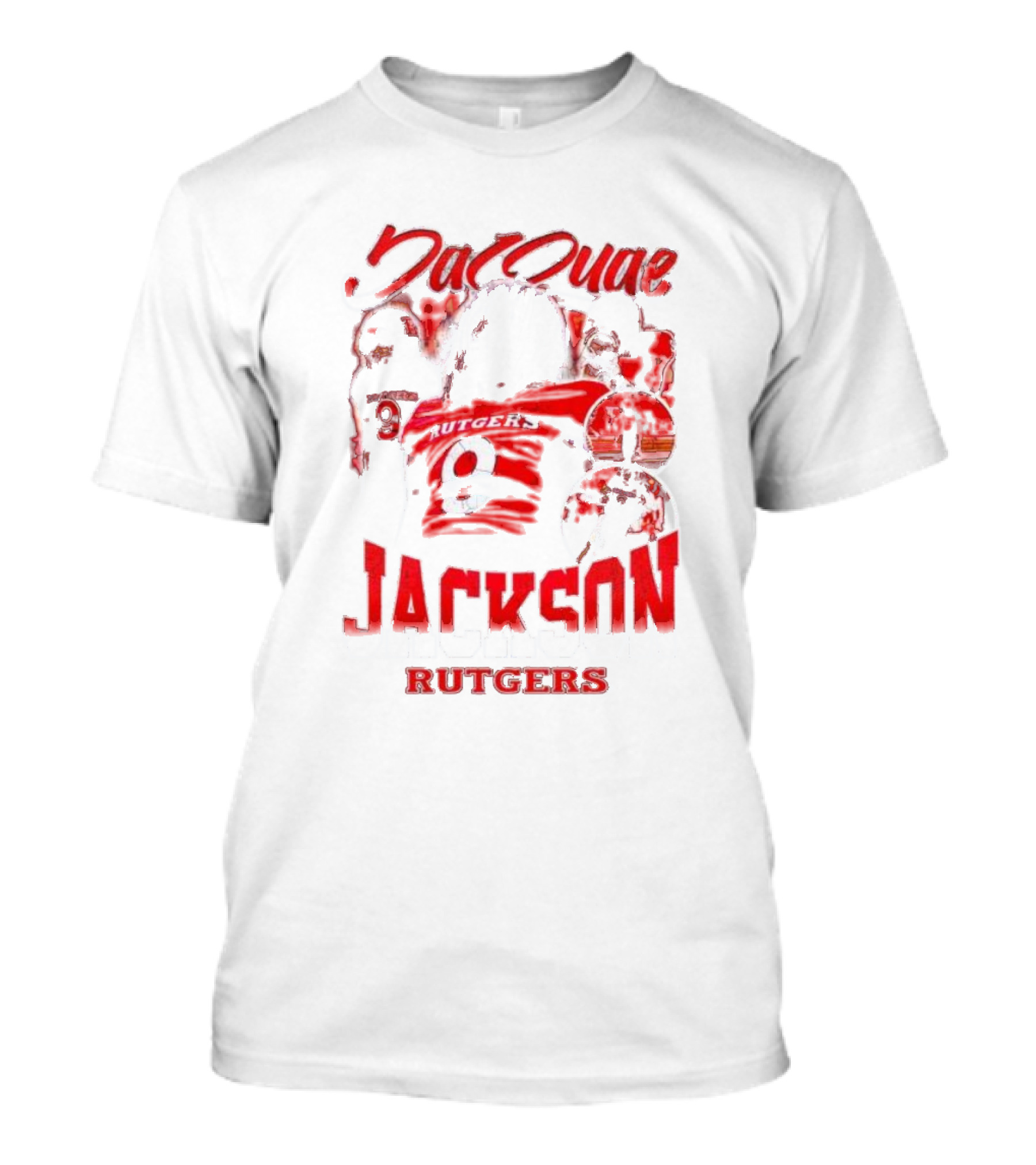 JaQuae Jackson Rutgers Vintage Football Number 9 T-Shirt