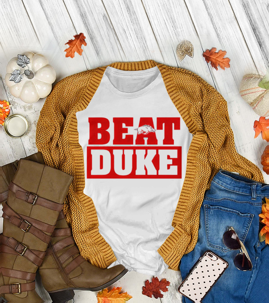 Arkansas Razorbacks Beat Duke Red T-Shirt
